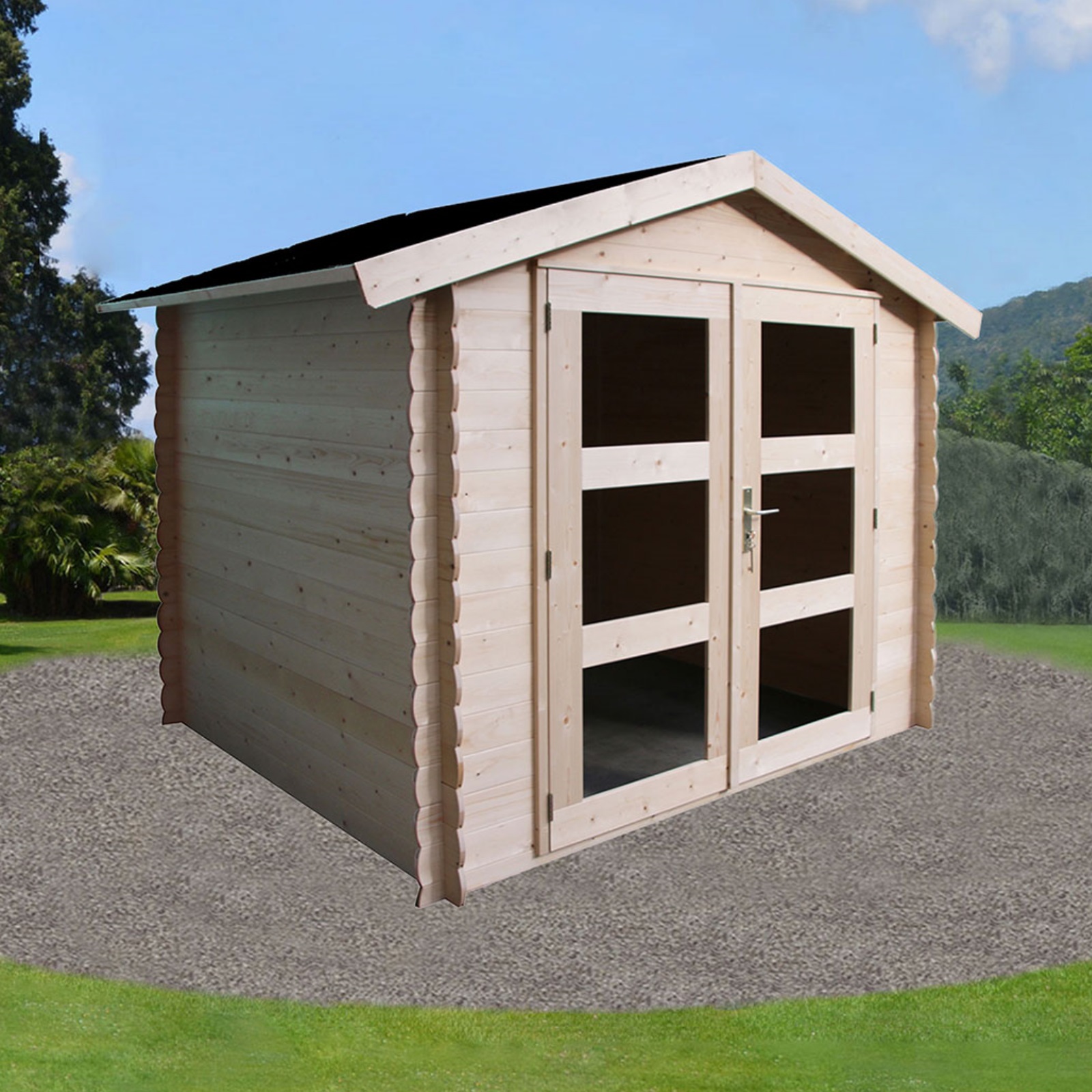 HORI Gartenhaus Gerätehaus Geräteschuppen Garten Holz Hütte Pultdach ...